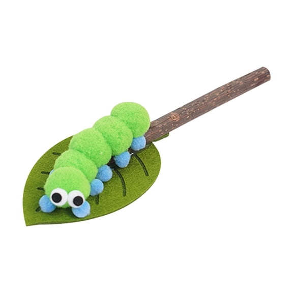 Cat Toys with Catnip, 6.7 Inch Cat Teething Chew Toy, Silvervine Stick Interactive Kicker for Kittens Cats, C