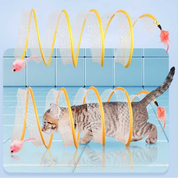 Cat Track Toys For Interactive Play Tunnel Channel Indoor Activity
