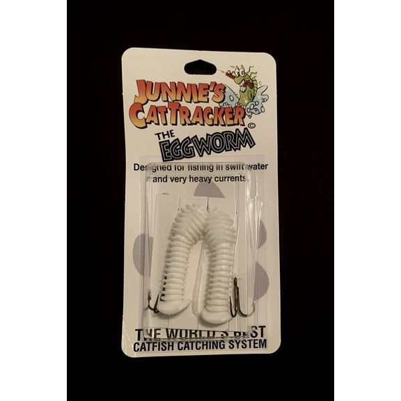 Cat Tracker Bait Company White Eggworm 2 Pack - WEG2-WH