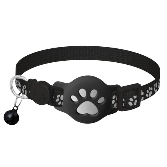 Cat Tracker Collar for Small Cats - Real Time Cat GPS Tracker No Monthly Fee, Pet Tracker for Cats Works with Apple Find My (Dual System)