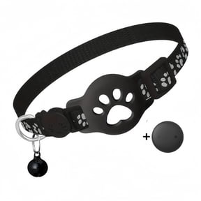Cat Tracker GPS Collar for Cats (Only iOS) Electronic Pet Locator Waterproof Compatible with Apple Find My No Monthly Fee Advanced Tracking Solution Smart Collar for Pet Safety Ideal Small Large Cats