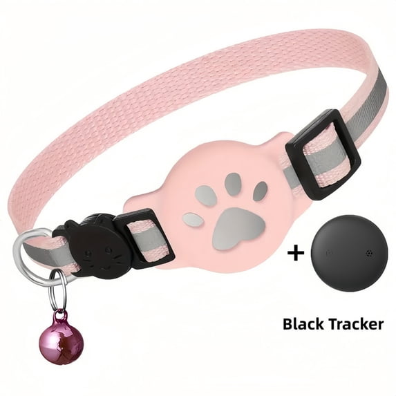 Cat Tracker GPS Collar for Cats, Pet Tracking Tag for Android, Works with Google Find My Device, No Monthly Fee, Waterproof Locator, Advanced Smart Collar for Small Large Cats