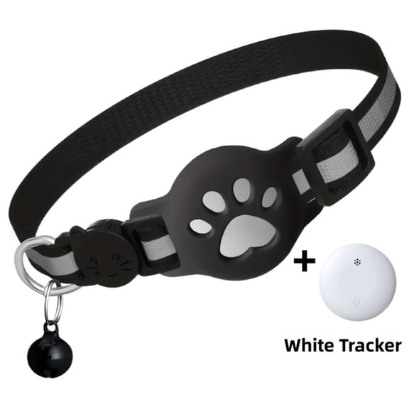 Cat Tracker GPS Collar for Cats, Pet Tracking Tag for Android, Works with Google Find My Device, No Monthly Fee, Waterproof Locator, Advanced Smart Collar for Small Large Cats