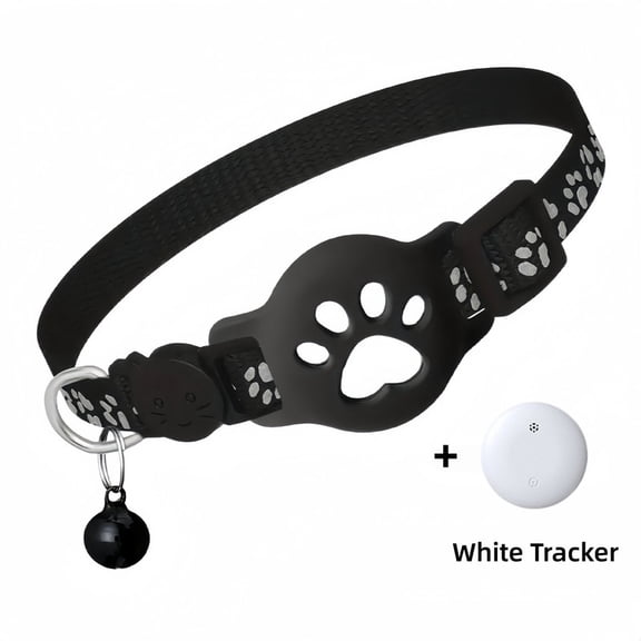 Cat Tracker GPS Collar for Cats, Pet Tracking Tag for Android, Works with Google Find My Device, No Monthly Fee, Waterproof Locator, Advanced Smart Collar for Small Large Cats