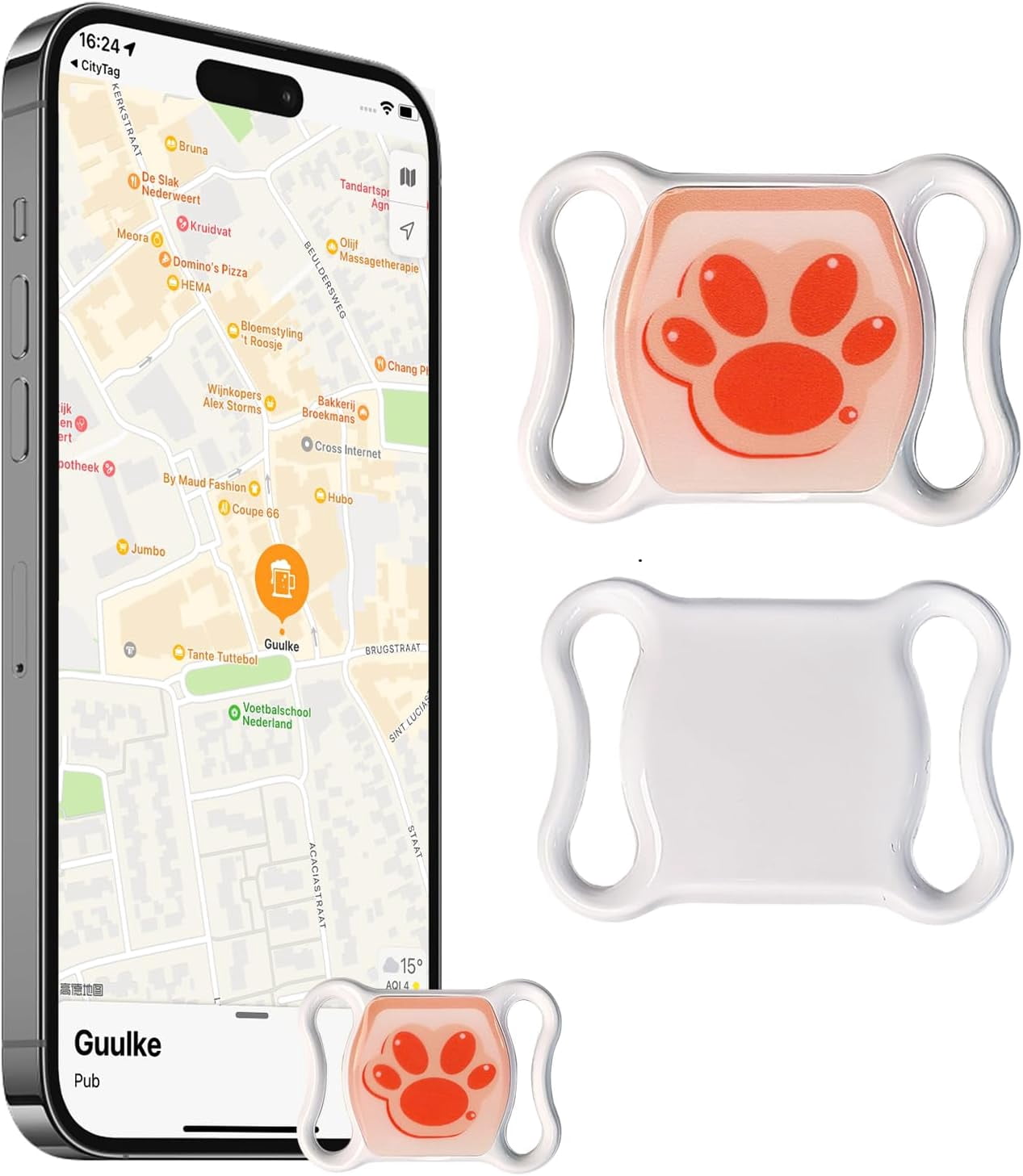 Cat Tracker for Indoor & Outdoor Cats & Dogs with Unlimited Range – 365-Day Battery Life iOS & Android Compatible No Subscription or Monthly Fee Kitten Finder with Real-Time Alerts Easy to Use