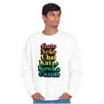 thumbnail image 1 of Cat Translation Around the World Sweatshirt for Men or Women Brisco Brands L, 1 of 6