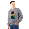 thumbnail image 1 of Cat Translation Around the World Unisex Plus Fleece Graphic Sweatshirt Brisco Brands 2X, 1 of 5