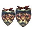 thumbnail image 1 of Cat Translucent Light and Breathable Chiffon Yarn Dog Scarf Pack of Two Pet Collars - 40.6x40.6x58/16x16x22.8in, 53.3x53.3x76.2/20.9x20.9x30 in, 1 of 5