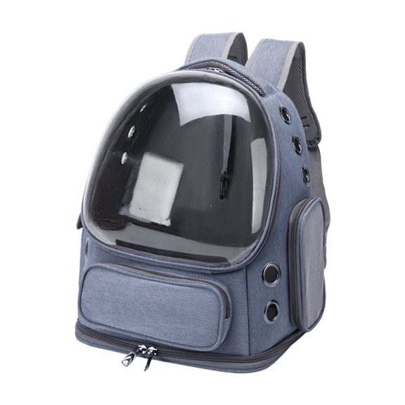 Cat Travel Backpack for Outdoor Adventures with Large Compartment and Transparent Window Breathable Design for Easy Kitty Transport Ideal for Hiking Camping and