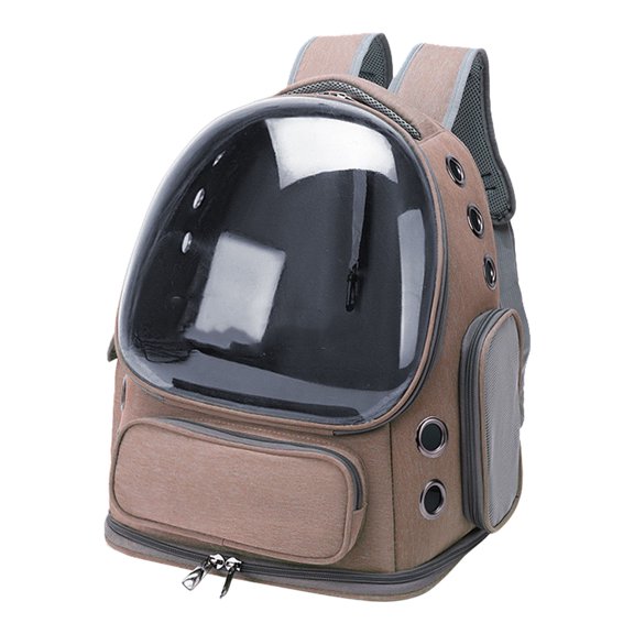 Product Cat Backpack for Large Breathable Space for Indoor Outdoor Travel Hiking Camping Transparent Kitty Pet