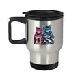 thumbnail image 1 of Cat Travel Coffee Mug - Hiss - Classic Rock Gifts - 14 oz Stainless Steel Cup, 1 of 4