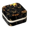 thumbnail image 1 of Cat Travel Portable Square Jewelry Box Organizing Rings Earrings Necklaces Bracelets for Girls Women, 1 of 6