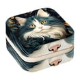 thumbnail image 1 of Cat Travel Portable Square Jewelry Organizer Box - Earring Holder, Ring, Necklace, Bracelet Storage - Suitable for Girls and Women - Jewelry Stand, Jewelry Boxes, 1 of 6