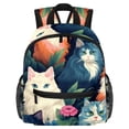 thumbnail image 1 of Cat Traveling Backpack with Adjustable Shoulder Strap, Large Capacity, Printed Design, Lightweight, Suitable, School Backpack Set, Large Backpack., 1 of 6