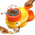 thumbnail image 1 of Cat Treat Dispenser, Duck Puzzle Feeder Toy for Cat Dog, Slow Snack Holder, Prevents Bloating & IQ Training, 1 of 8