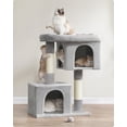 thumbnail image 1 of Cat Tree 39.8-Inch Cat Tower for Extra Large Cats up to 44 lb, Cat Condo with Large Perch, 2 Cat Caves, Scratching Post, Light Gray, 1 of 9
