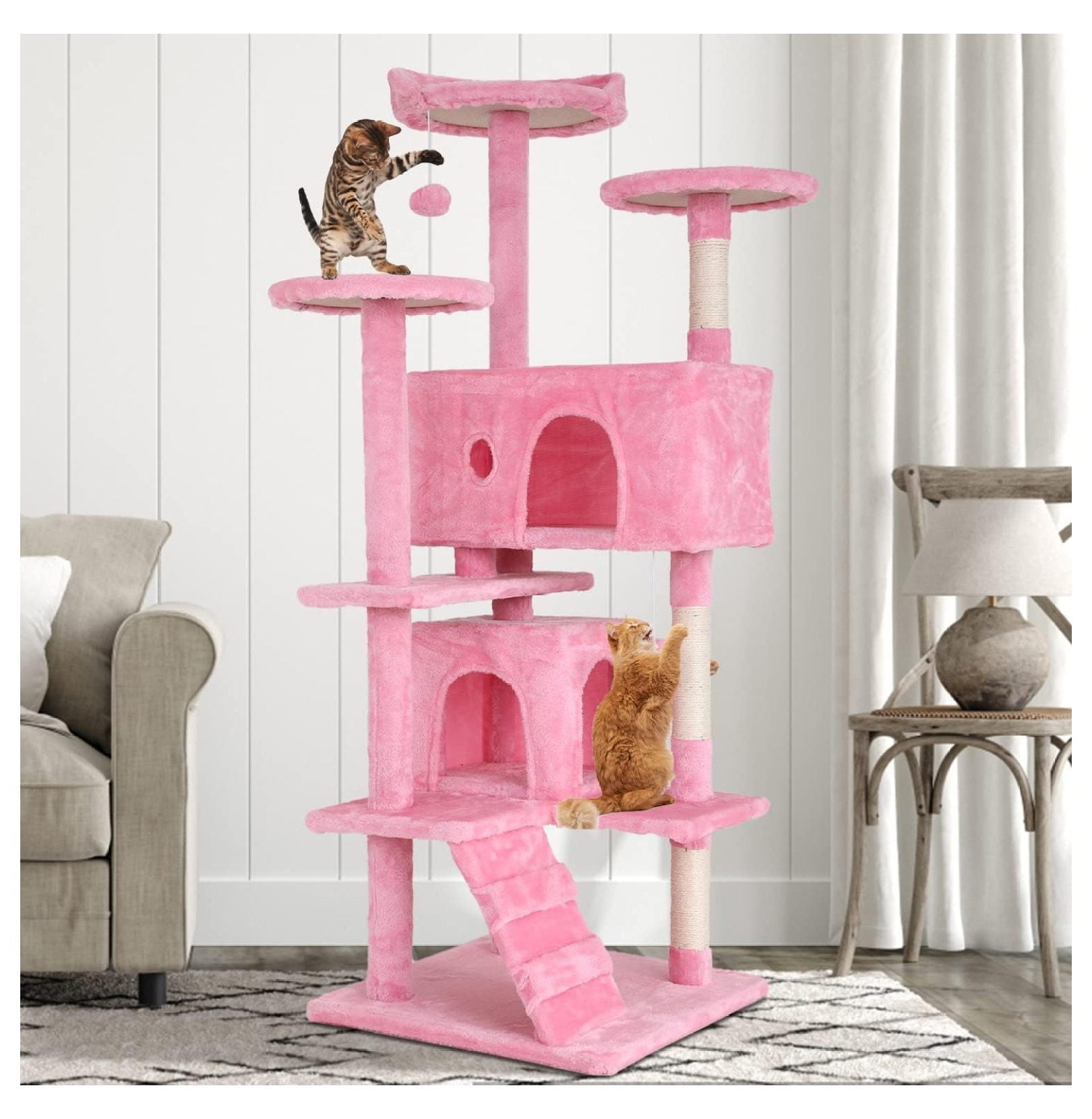 Cat Tree 54 Cat Tower For Indoor Cats Multi Level Cats Playhouse With