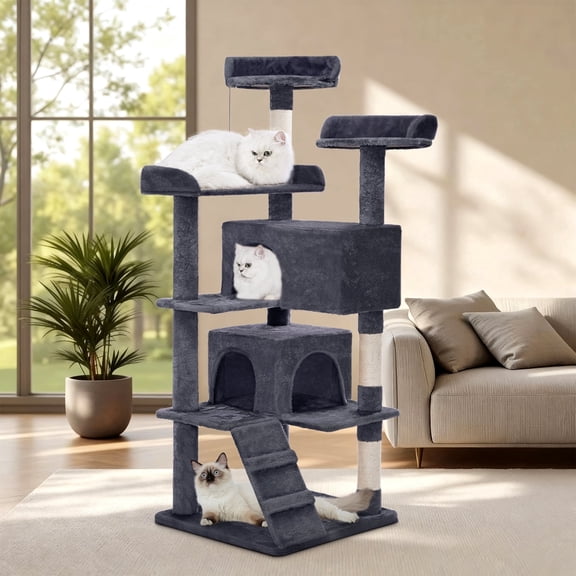 Cat Tree 54in Cat Tower for Indoor Cats