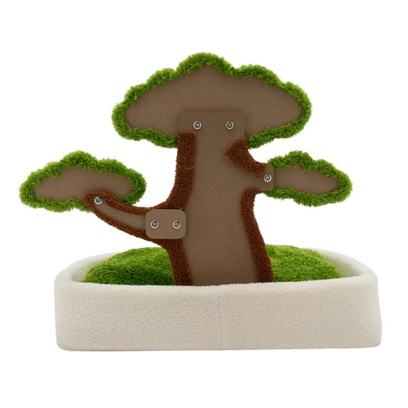 Cat Tree Activity Center W/ Sisal Scratching Post, Kitten Bed Removeable Pad,24.816.923.6in