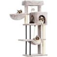 thumbnail image 1 of Cat Tree, Cat Tower for Indoor Cats, 43.3 inch Cat Tree Tower with Sturdy Steel Tube, Cat Hammock, Cat Condo for Small Cats and Kittens, Cat Scratching Post, Muchroom, 1 of 14