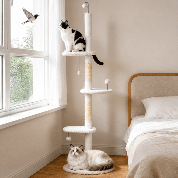 Cat Tree, Floor to Ceiling Cat Tree