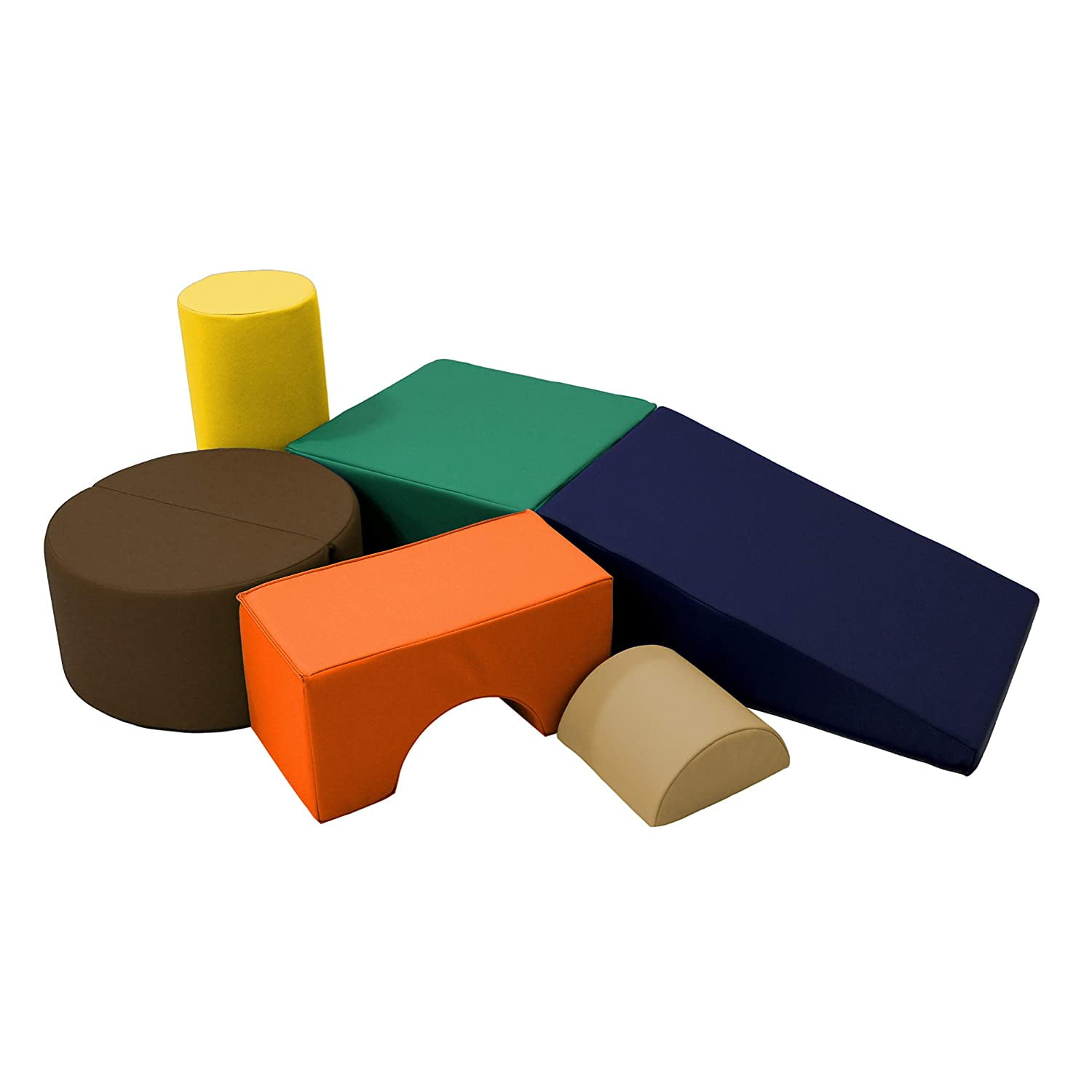 Playtime and Climb Soft Play Set 6Piece Baby Climbing Blocks and