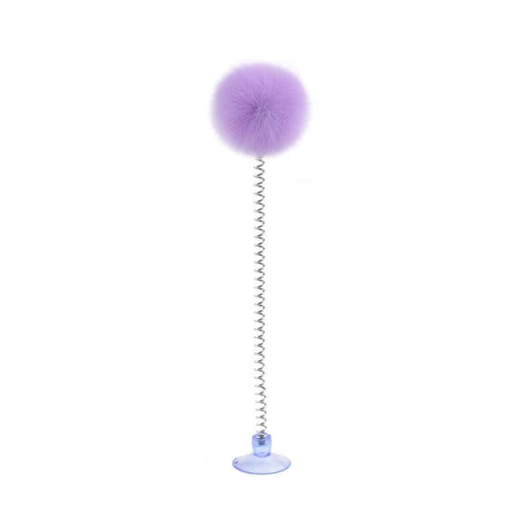 Cat Tree Replacement Parts, Furry Ball with Screw and Spring for Cat Climbing Tower, Interactive Toy Attachment, a