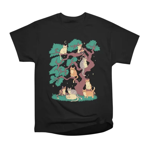 Cat Tree T-Shirt Tee Gift For Him Merch For Her Apparel For Friend