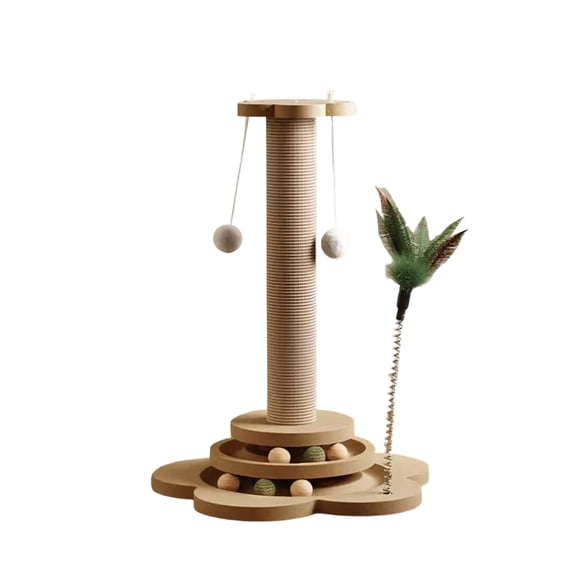 Cat Tree Tower 15.7in Nest, Sisal Scratching Post Activity Center, Pet Jumping Platform with Condo, Pet Furniture for Cats to Rest