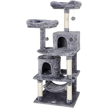 Cat Tree, Tower Activity Center, Playing Condo, Rest & Sleep, 57"