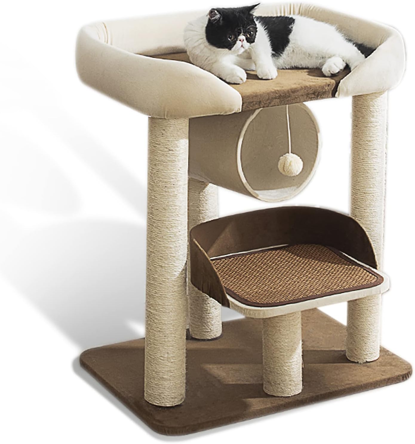 Cat Tree Tower for Indoor Cats, MultiLevel Cat Condo Furniture with