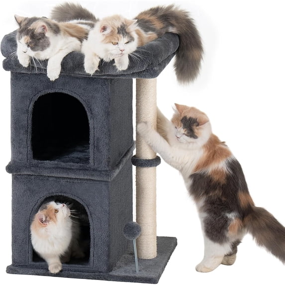 Cat Tree Tower Perch Bed and Washable Top for Large Adult Cats, Condo and Scratching Post for Indoor Kitten Pet