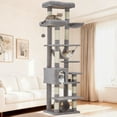 thumbnail image 1 of Cat Tree Tower with Scratching Post, Floor-to-Ceiling Cat Tree for Large Indoor Cats, 1 of 10