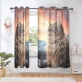thumbnail image 1 of Cat Trees Moutain Iceberg Blackout Curtains Thermal Insulation 63 inch Grommet for Bedroom Living Room Bathroom Kitchen Windows 2 Pack, 1 of 6
