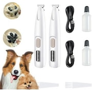 Cat Trimmer, Cat Grooming Trimmer, Pet Micro Precision Clipper with LED Light, Rechargeable Quiet Pet Shaver