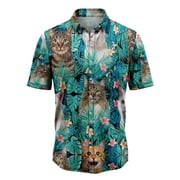 Cat Tropical Aloha Hawaiian Shirt
