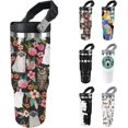 thumbnail image 1 of Cat Tumbler with Lid And Straw 30oz Stainless Steel Cute Cat Water Bottle Cup Funny Cat Gifts for Women, 1 of 6