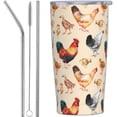thumbnail image 1 of Cat Tumbler with Lid and Straw, 20 oz Stainless Steel Insulated Water Bottle Coffee Mug, Gifts for Cat Lovers, 1 of 3
