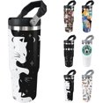 thumbnail image 1 of 30oz Cat Tumbler with Lid and Straw, Stainless Steel Insulated Water Bottle – Cute Funny Cat-Themed Gift for Women, 1 of 6
