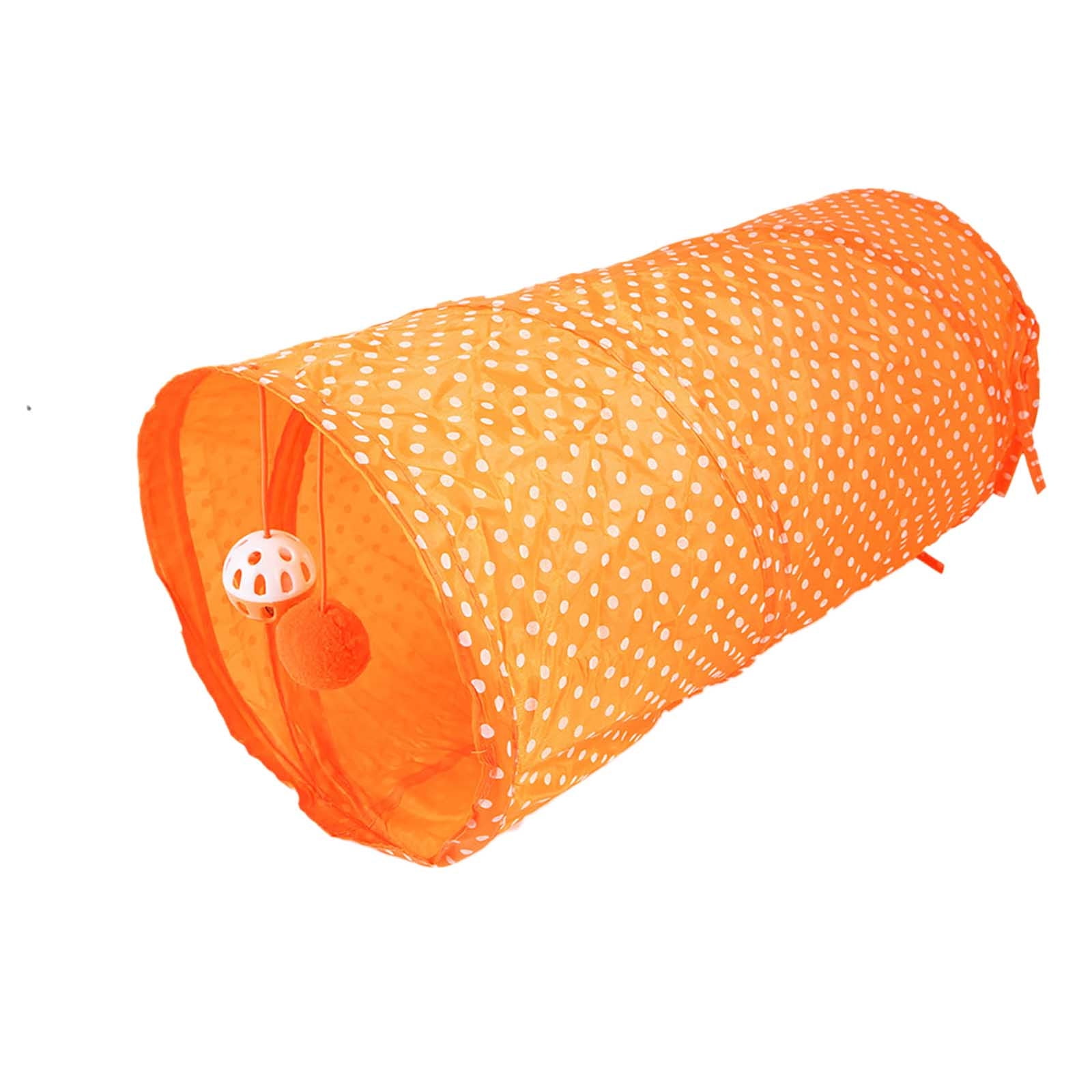 Cat Tunnel,2 Way Large Collapsible Tunnels Tube Upgrade with Play Ball ...