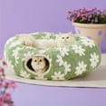 thumbnail image 1 of Cat Tunnel Bed for Indoor Cats - Cute Cat Donut Tunnel with Washable Circle Cushion, Round Pet Play Tunnel Toy for, 1 of 9