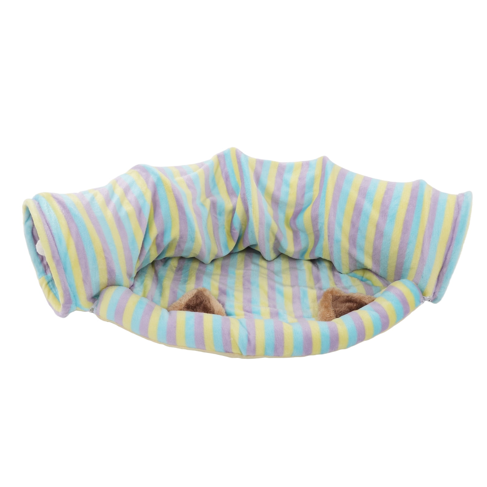 Cat Tunnel Bed Soft and Comfortable Collapsible Cat Play Tube with Mat