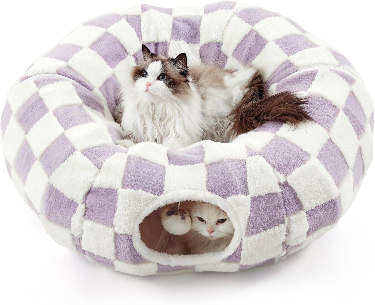 EGETOTA Cat Tunnel For Indoor Cats Large, With