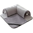 thumbnail image 1 of Cat Tunnel Bed for Indoor Cats Play with Hanging Toy Detachable Washable Soft Cozy Pet Supplies for Small Feline, 1 of 7