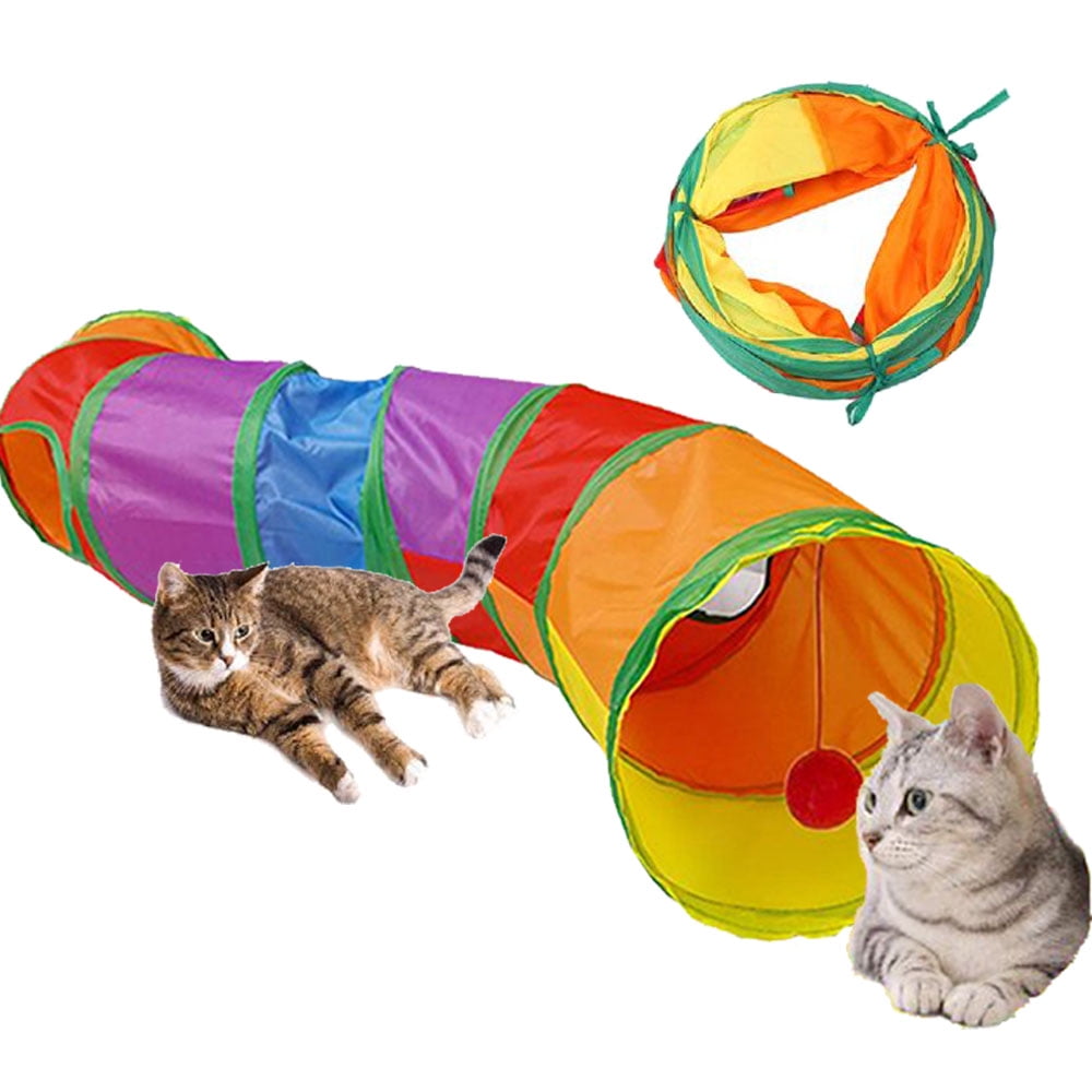Cat Tunnel Cat Toys for Indoor Cat Interactive Pet Toy Play Foldable S