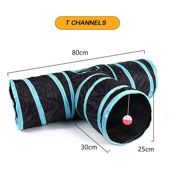 Cat Tunnel Foldable Cats Tunnel Cat Toy Breathable Drill Barrel for Indoor loud paper Pet Supplies Cat S Y Pass Play Tunnel