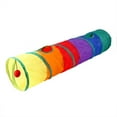 Cat Tunnel Safe Eco Friendly Interactive Rainbow Pet Play Tunnel for