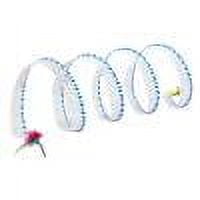 Cat Tunnel Toy, Interactive Tunnel Toy, Foldable S-Shaped Indoor Tunnel with Toy Mice and Colorful Feathers, Durable Steel Spring Construction, Portable and Easy to Store