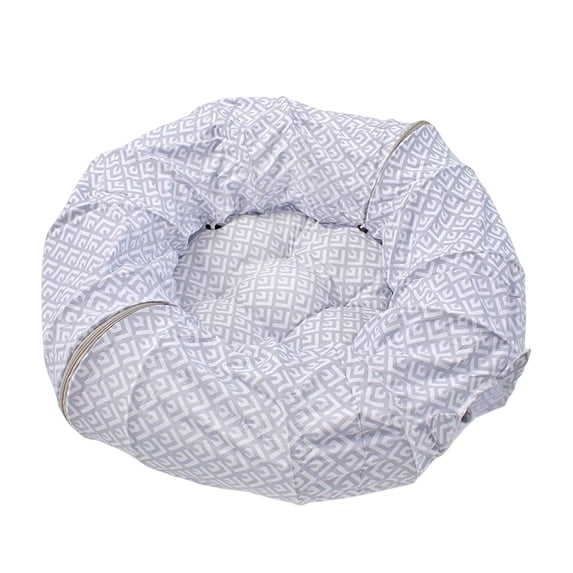 Cat Tunnels Bed Cave Maze House with Detachable Cushion Portable Cat Toys Washable Cat Tunnel Tube Toy Pet Interactive Toys for Guinea Pig Puppy