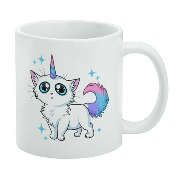 Cat Unicorn White Mug